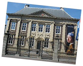 Sightseeing the Mauritshuis whilst in The Hague on a Guided Tour